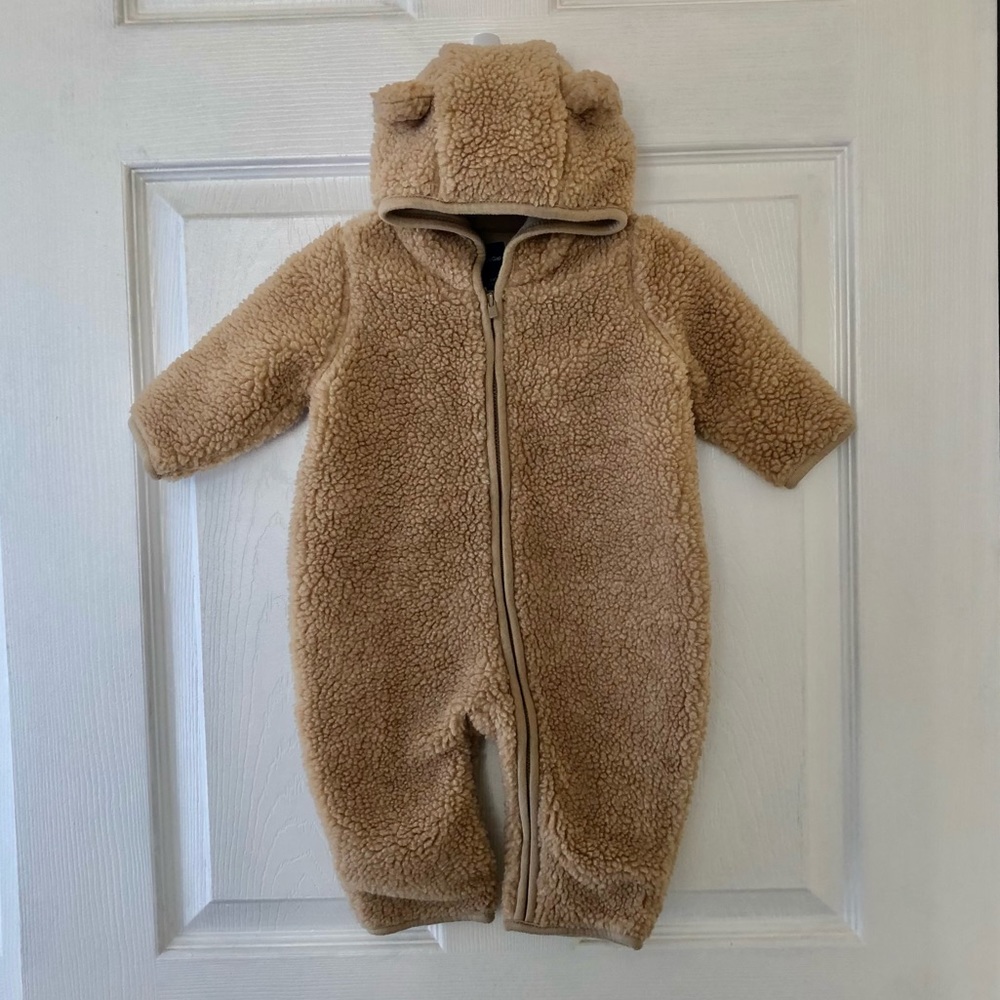 Baby GAP Sherpa Full Body Zip Bear Hoodies